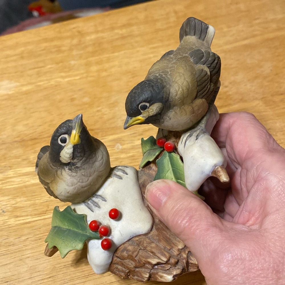 Andrea porcelain Chickadees